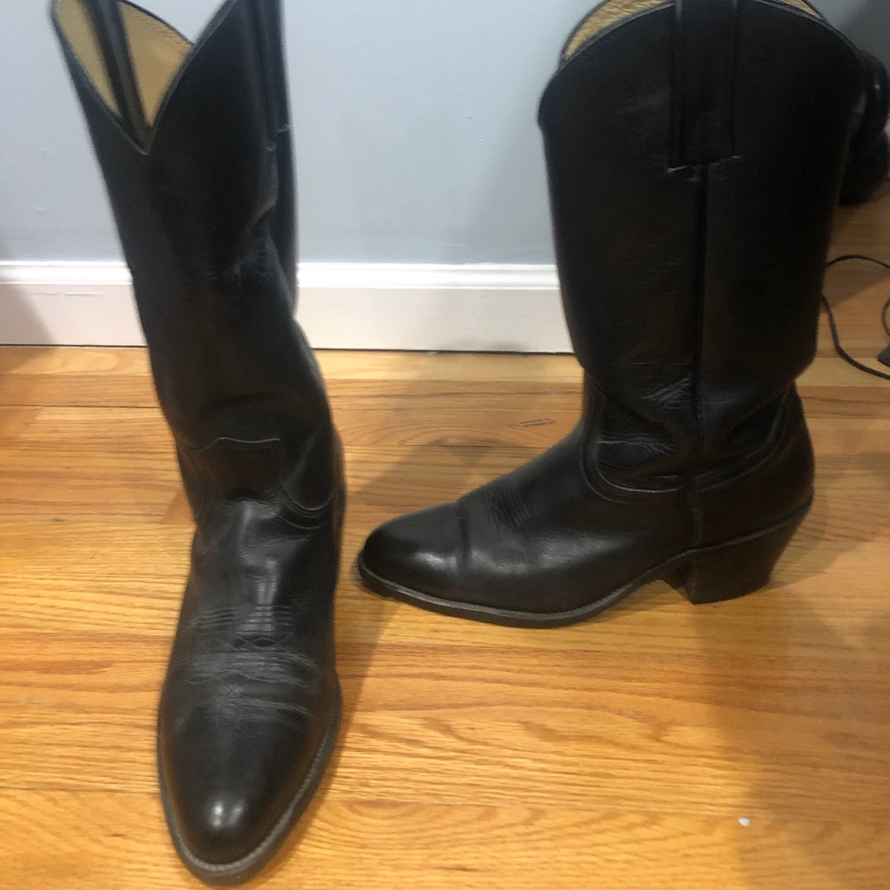 Frye Men's Black Cowboy Boots